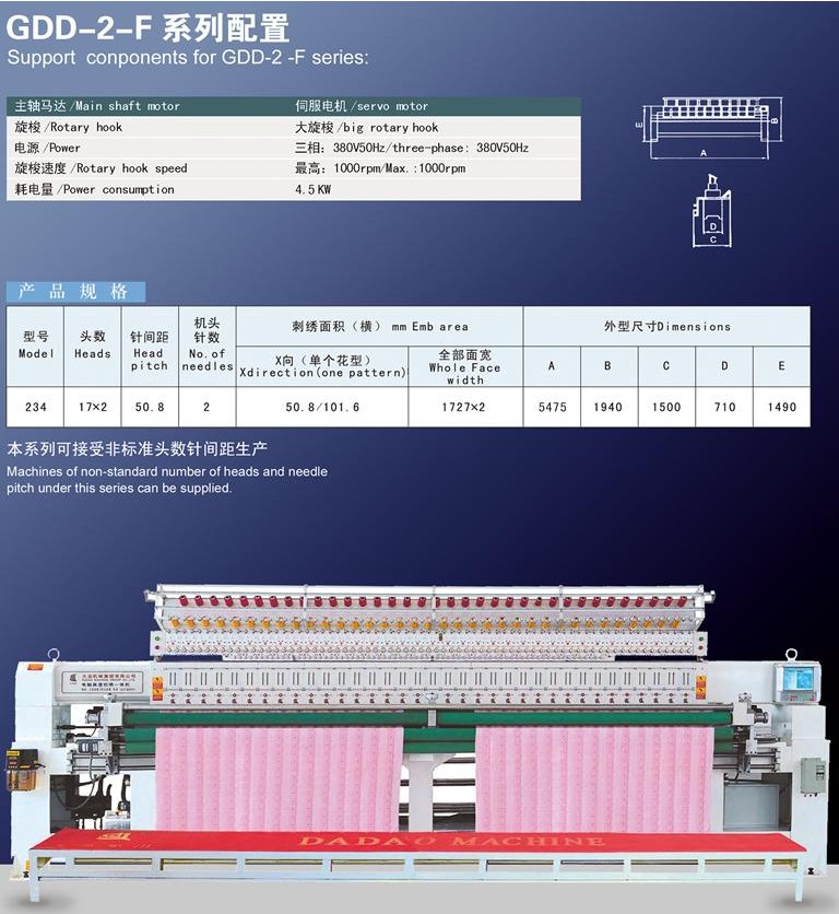 GDD-2-F雙幅系列電腦絎繡一體機(jī)(圖1)